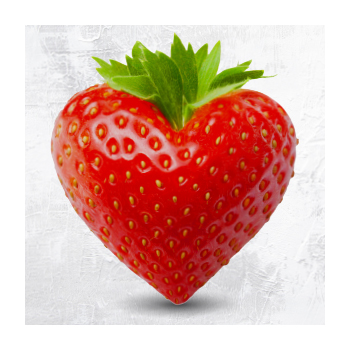 Heart shaped strawberry