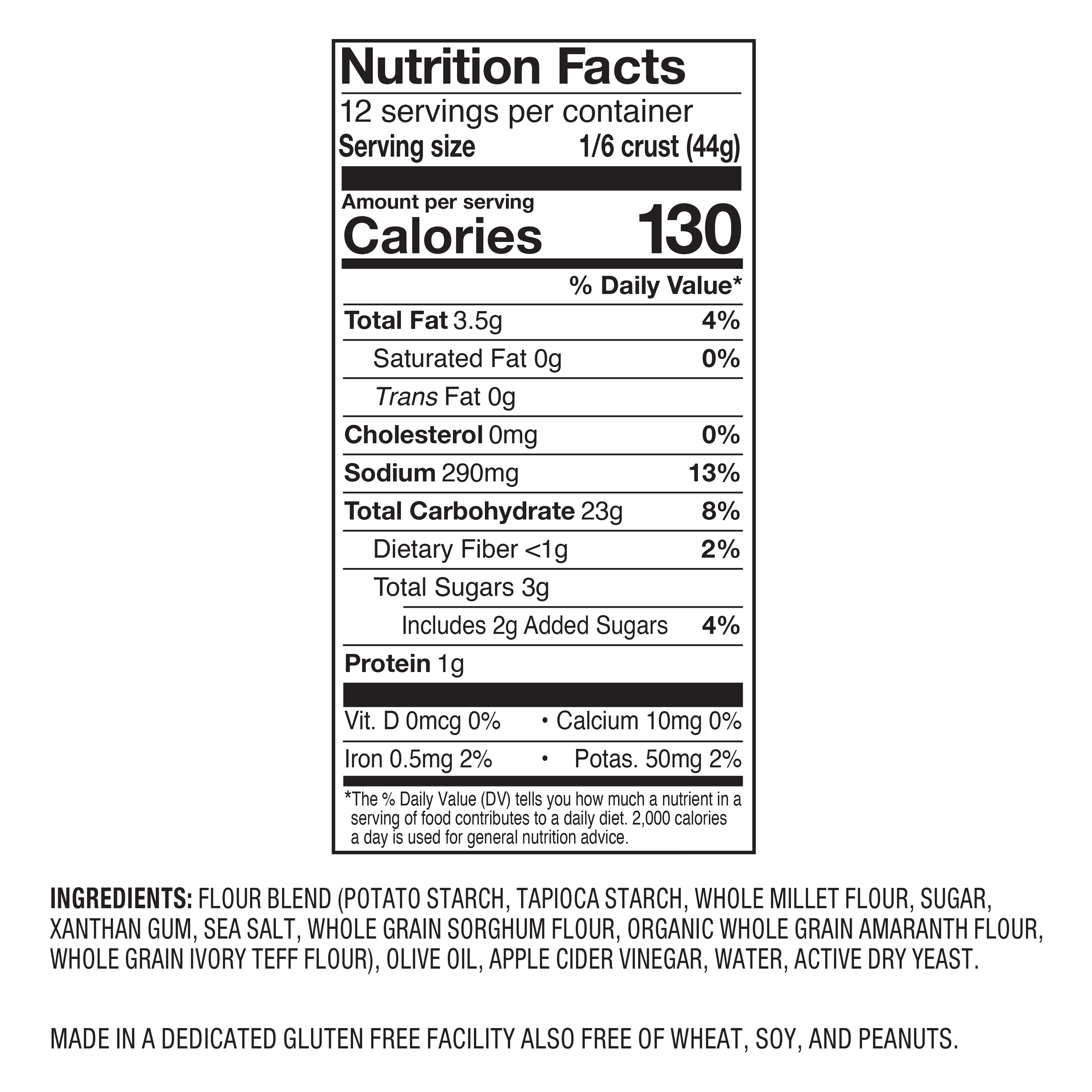 Pizza Crust 2 Ct Gf Ngmo 18.6 Oz