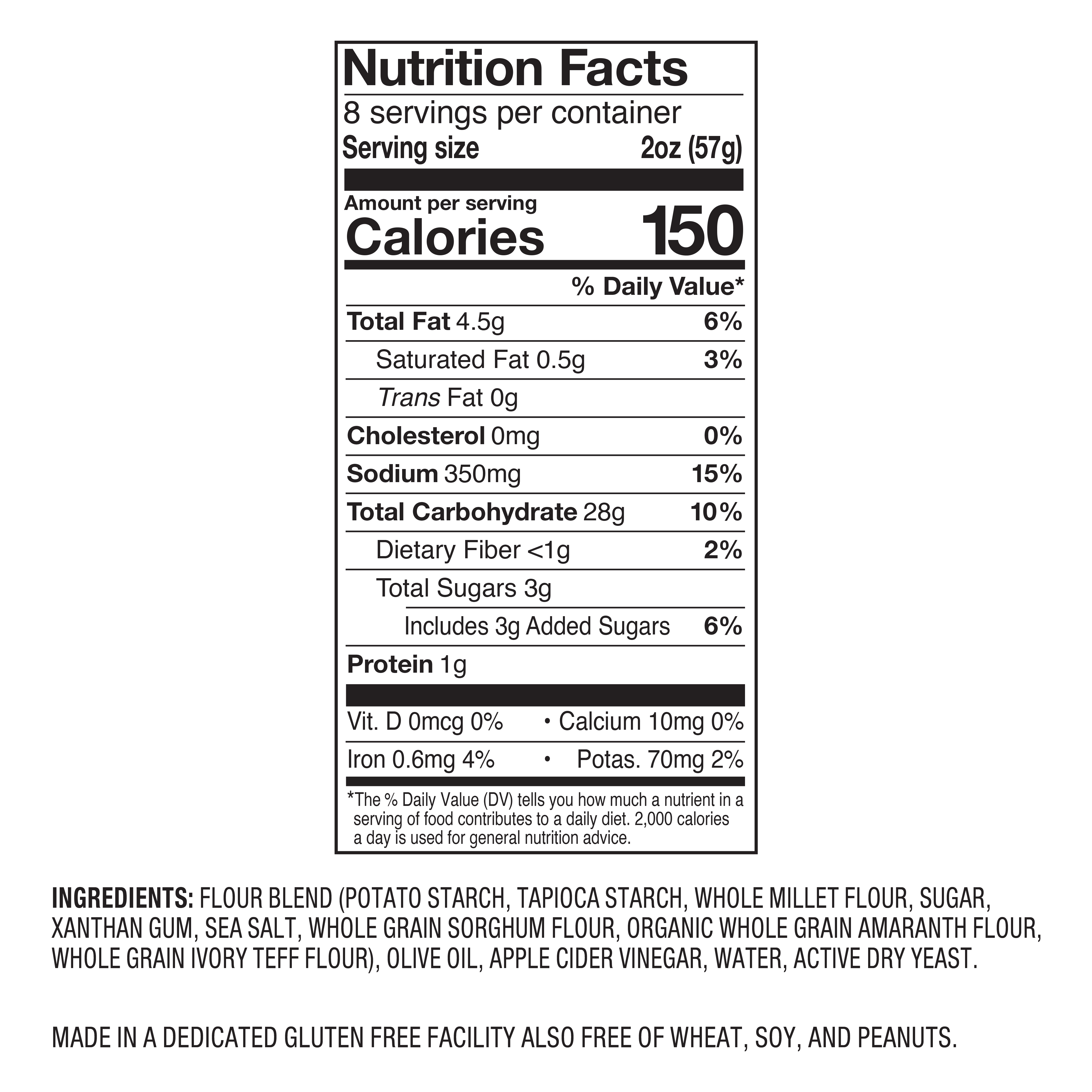 Pizza Dough Ball Gf Non-gmo 16 Oz