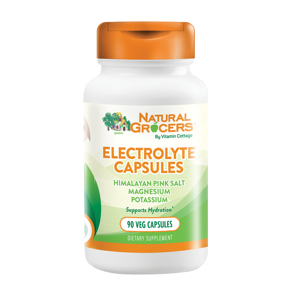 Natural Grocers Brand Electrolytes 90 Vegetarian Capsules - Packaging