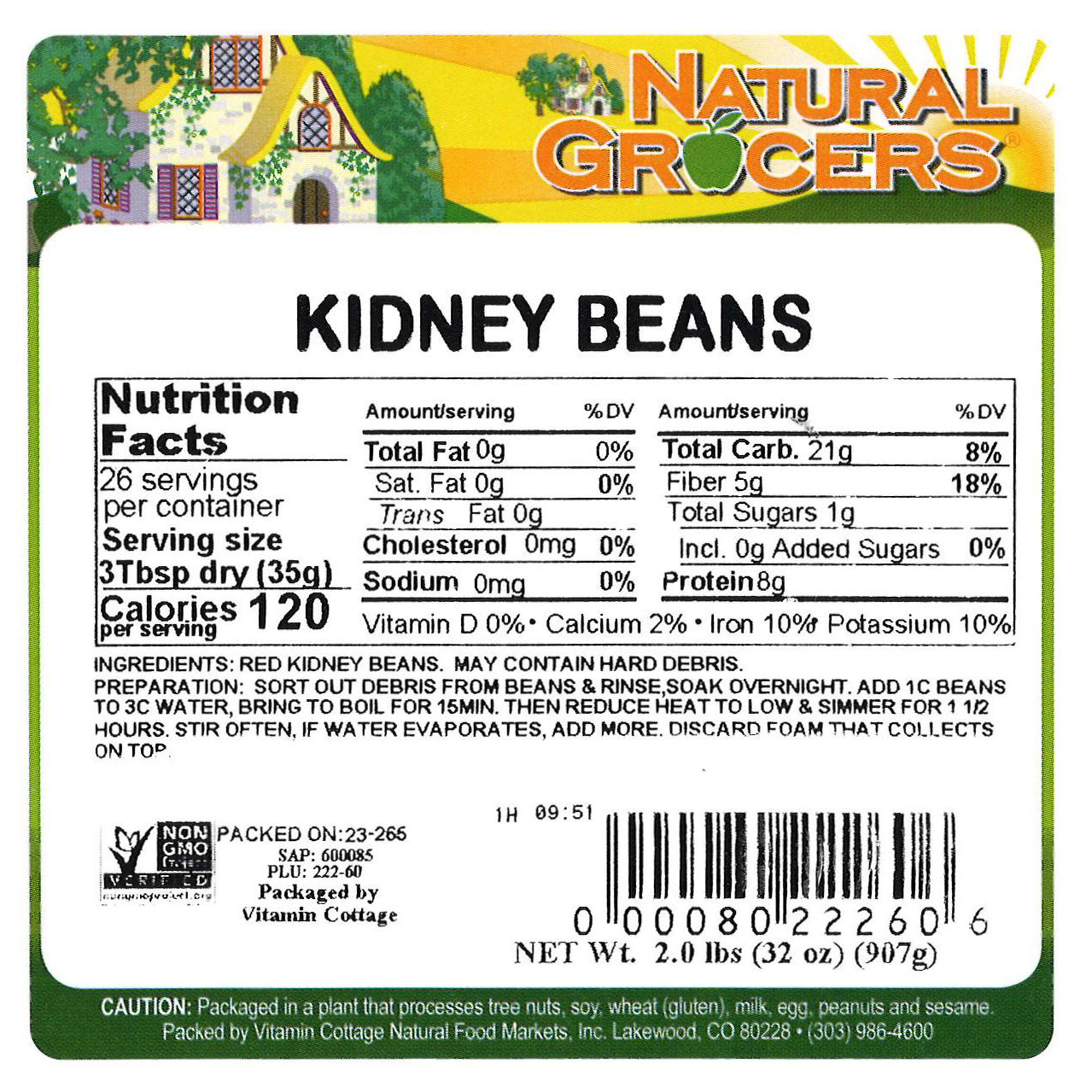 Beans Kidney Org 2 Lb