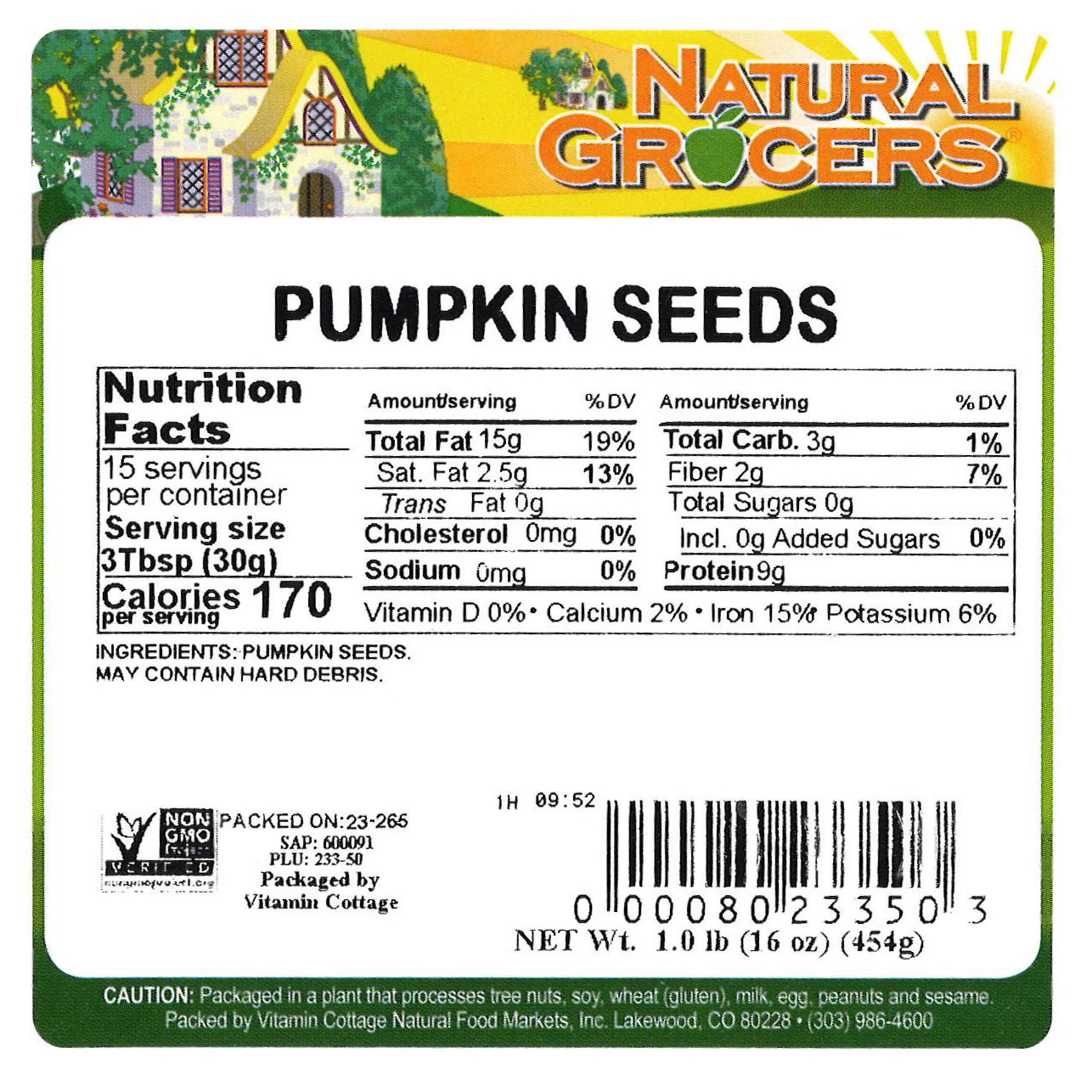 Seeds Pumpkin Non-gmo 1 Lb
