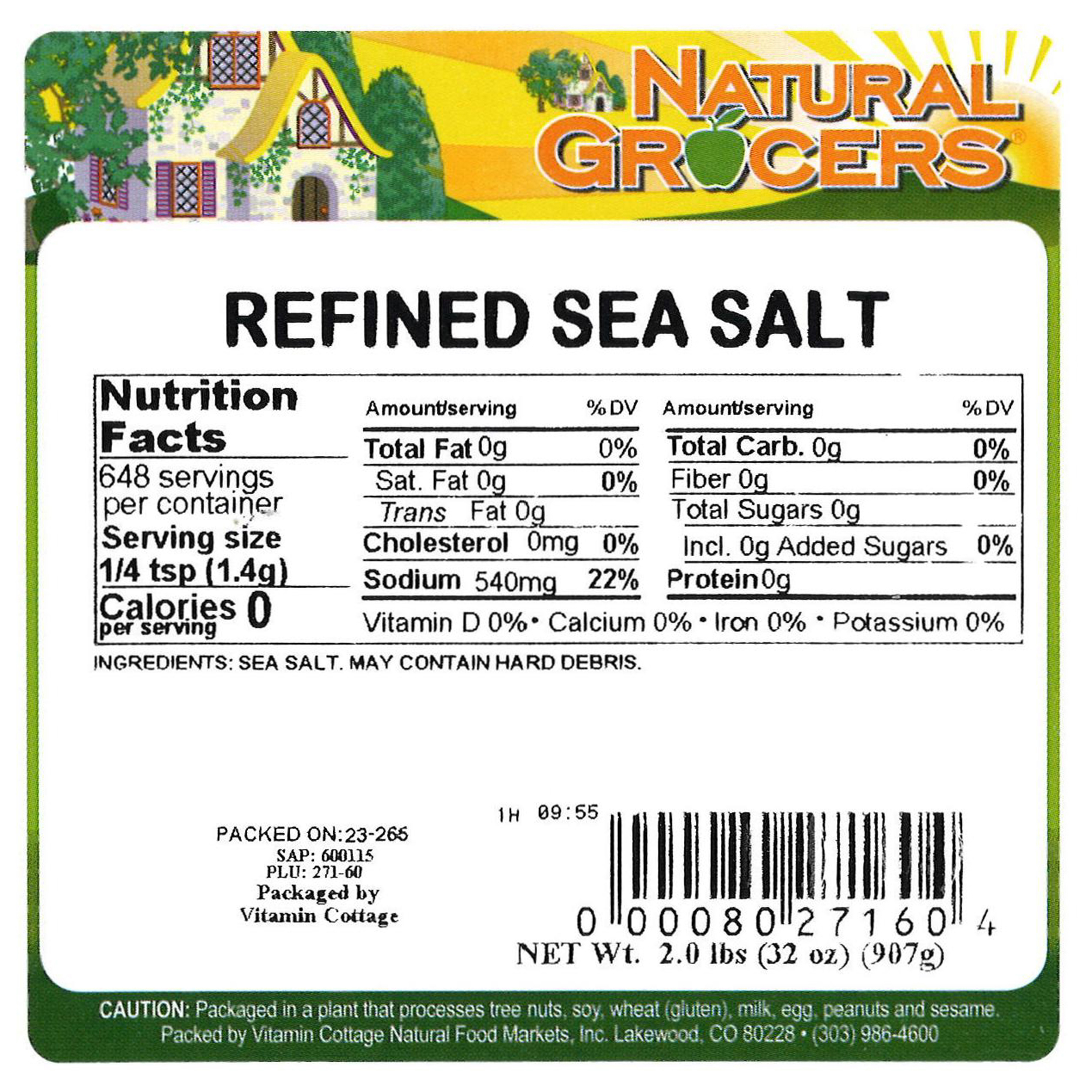 Salt Refined Sea 2 Lb