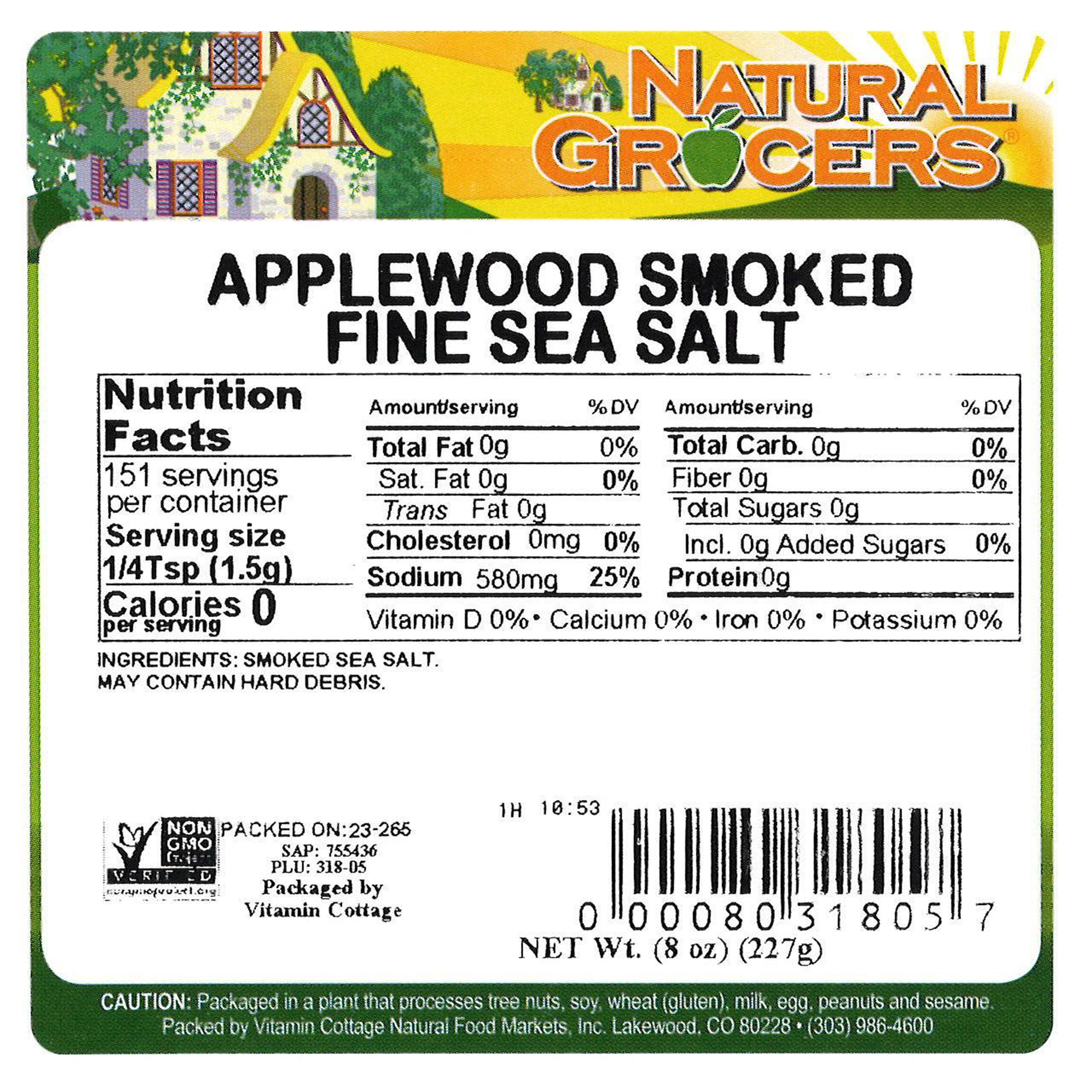 Salt Applewood Smkd Fine Sea 8 Oz