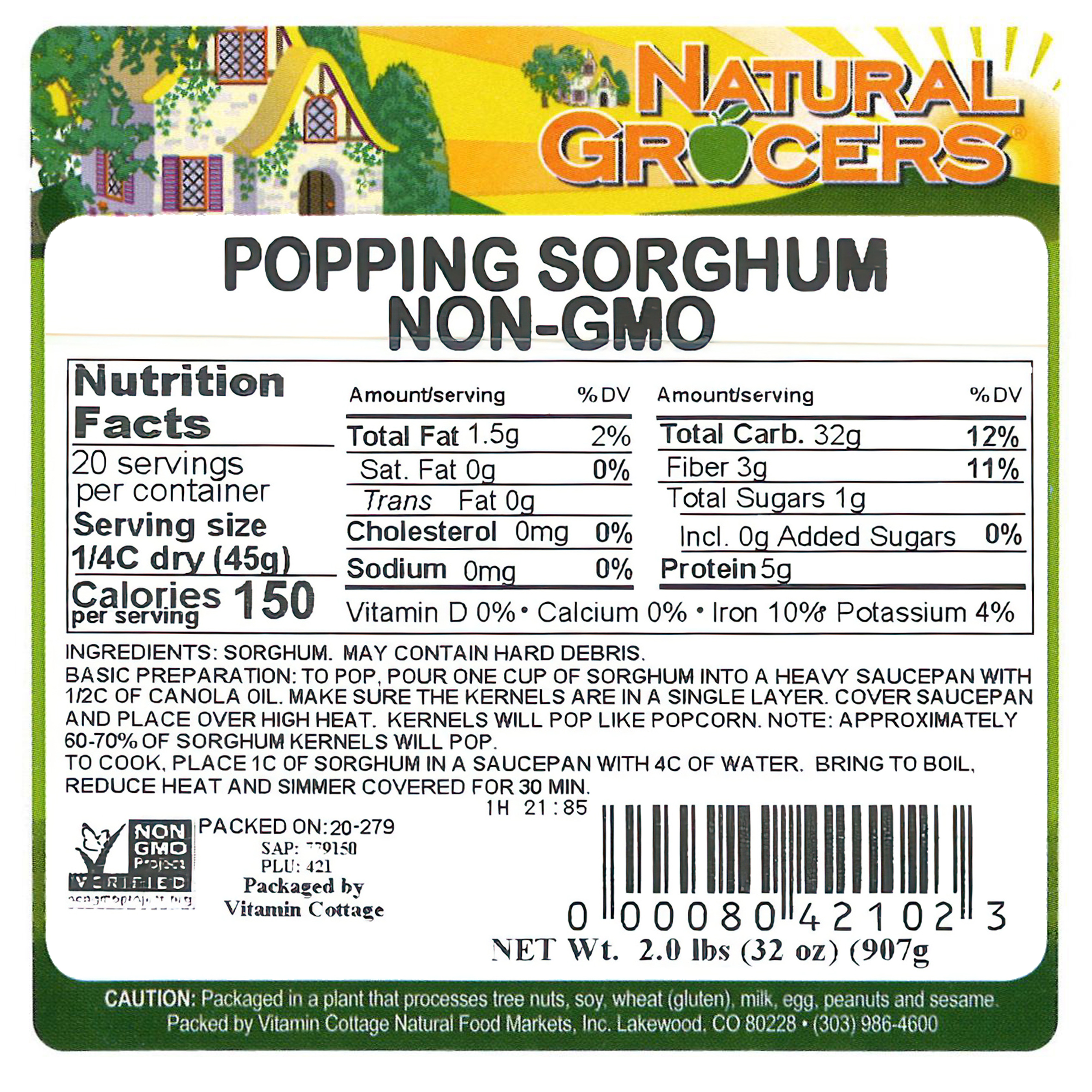 Popping Sorghum 2 Lb