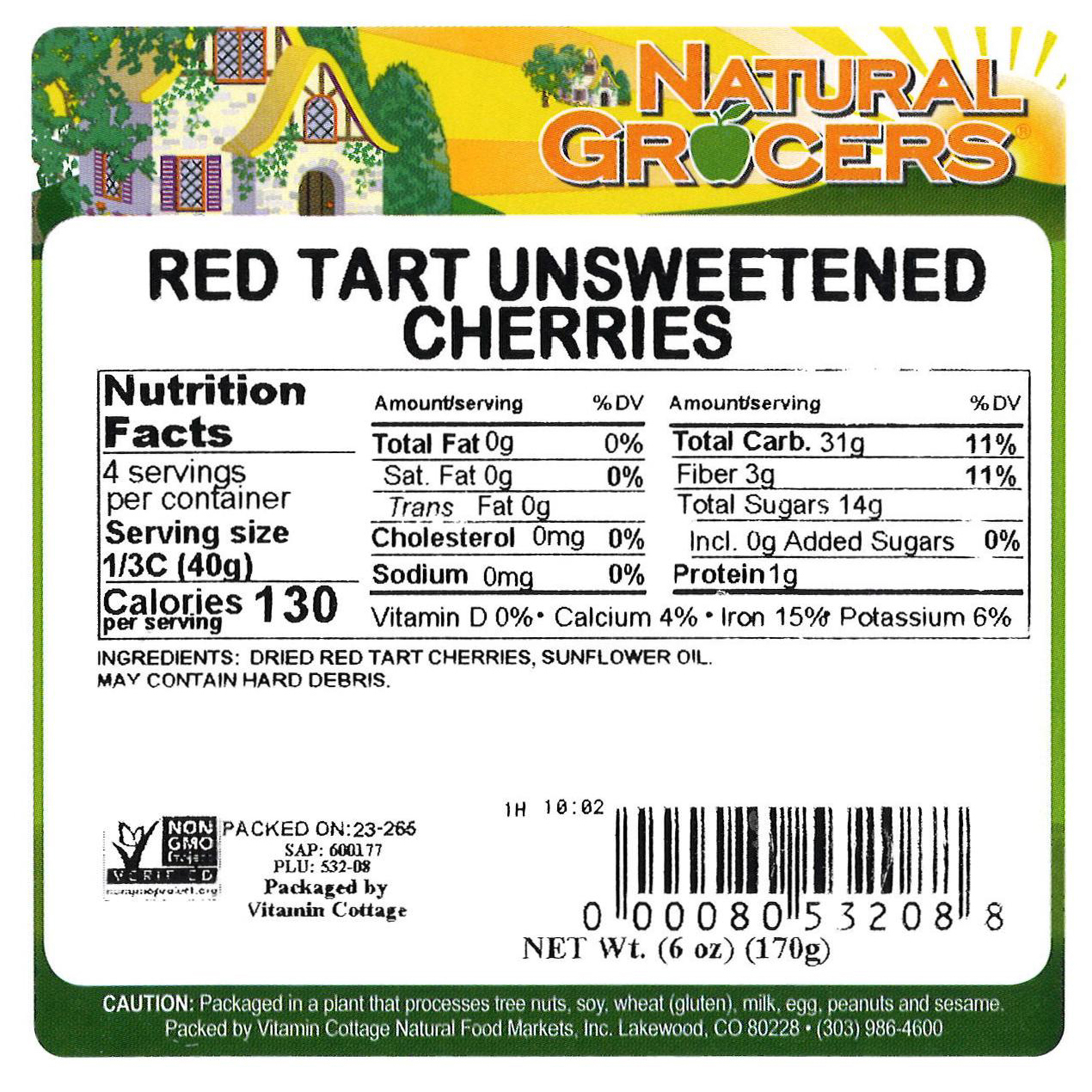 Cherries Red Tart Unswt 6 Oz