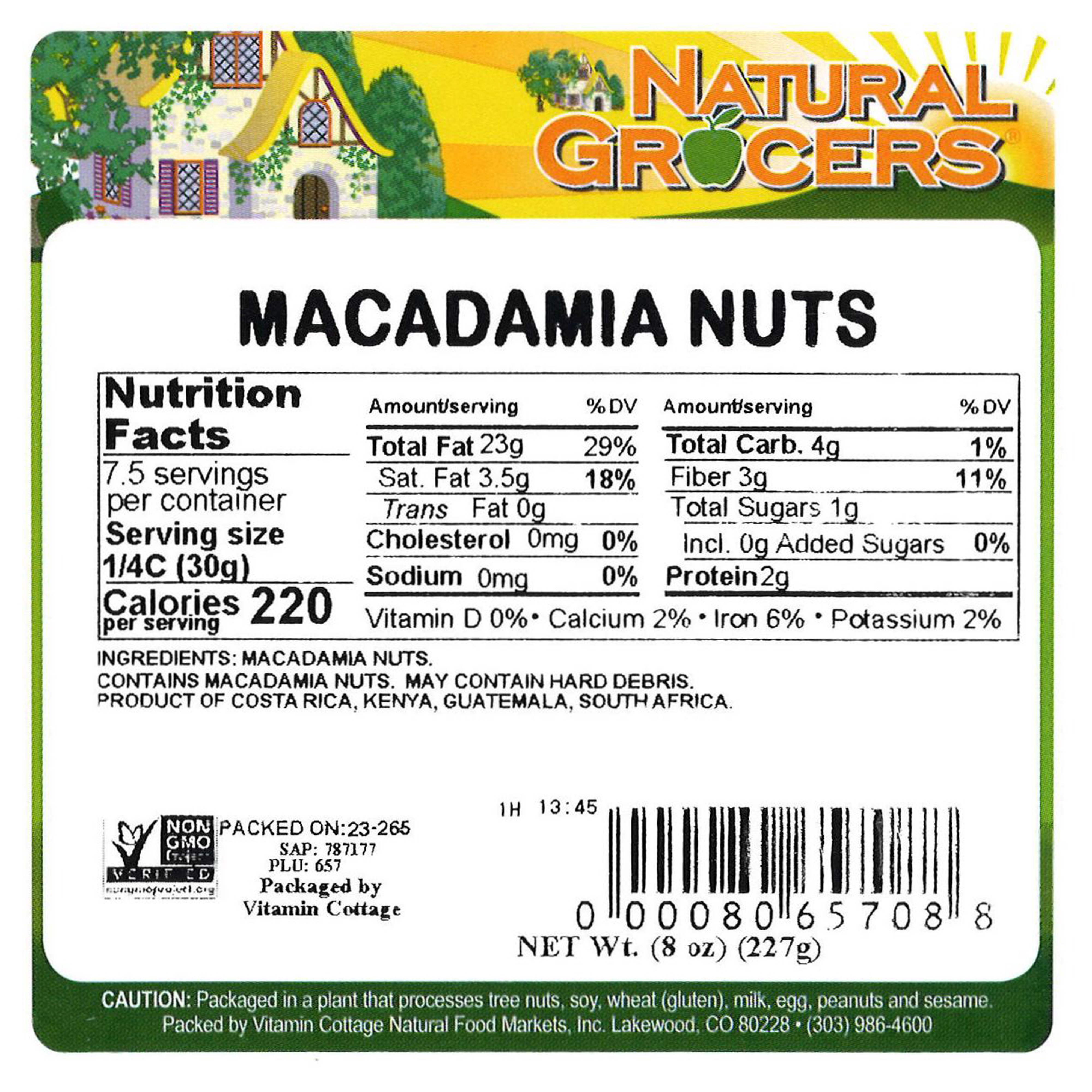 Macadamias Non-gmo 8 Oz