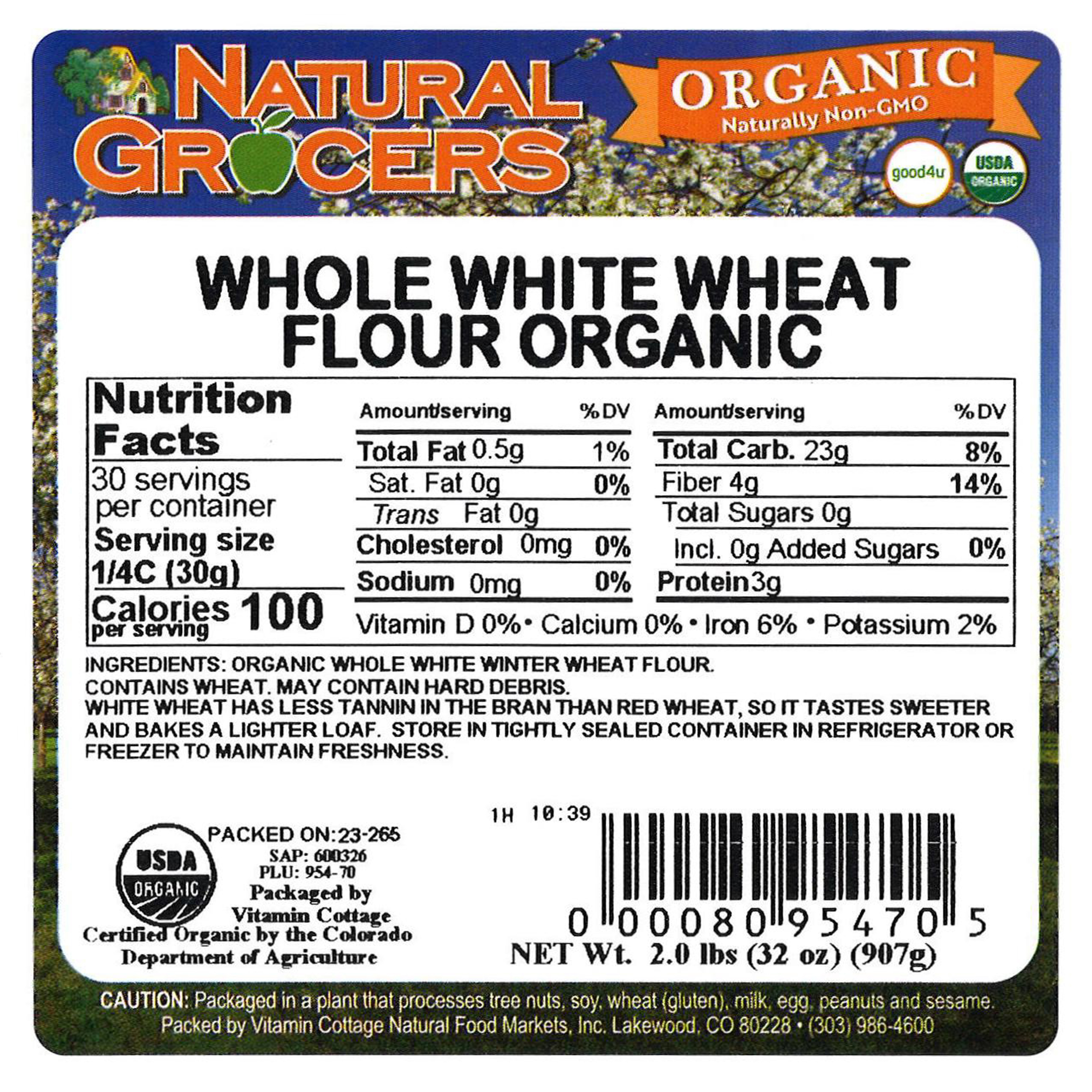 Flour Ww White Winter Org 2 Lb