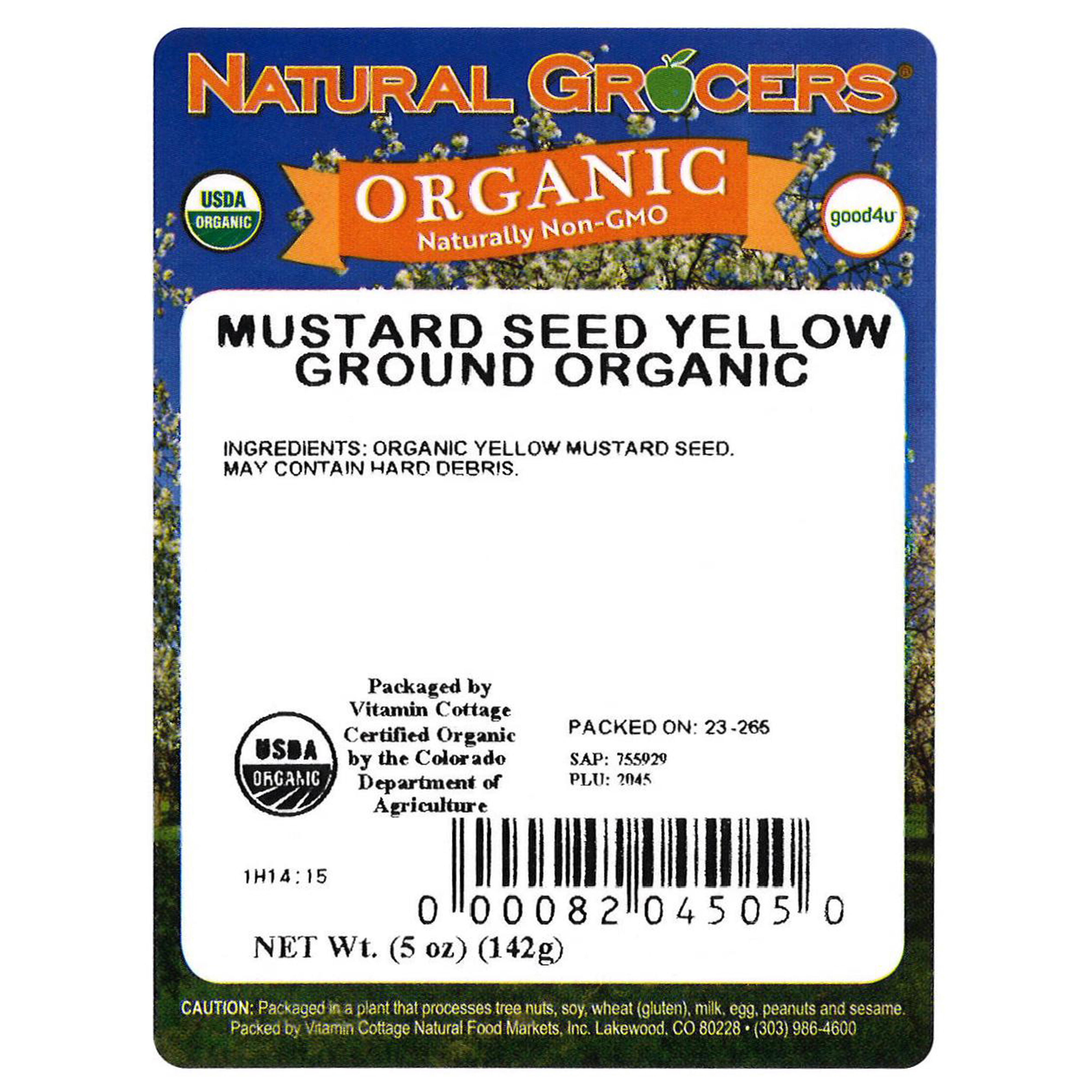 Mustard Seed Yellow Grnd Org 5 Oz