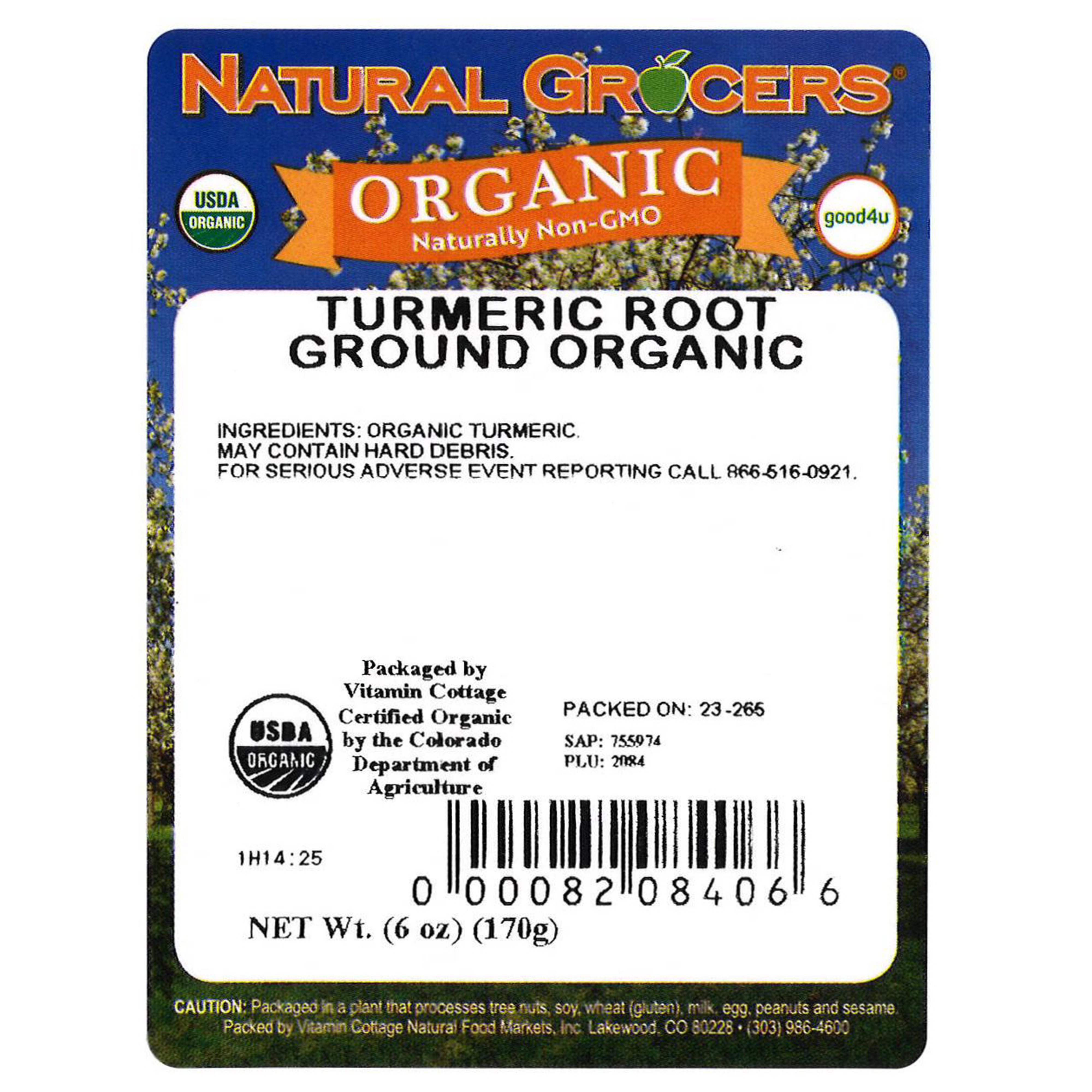 Turmeric Root Ground Org 6 Oz