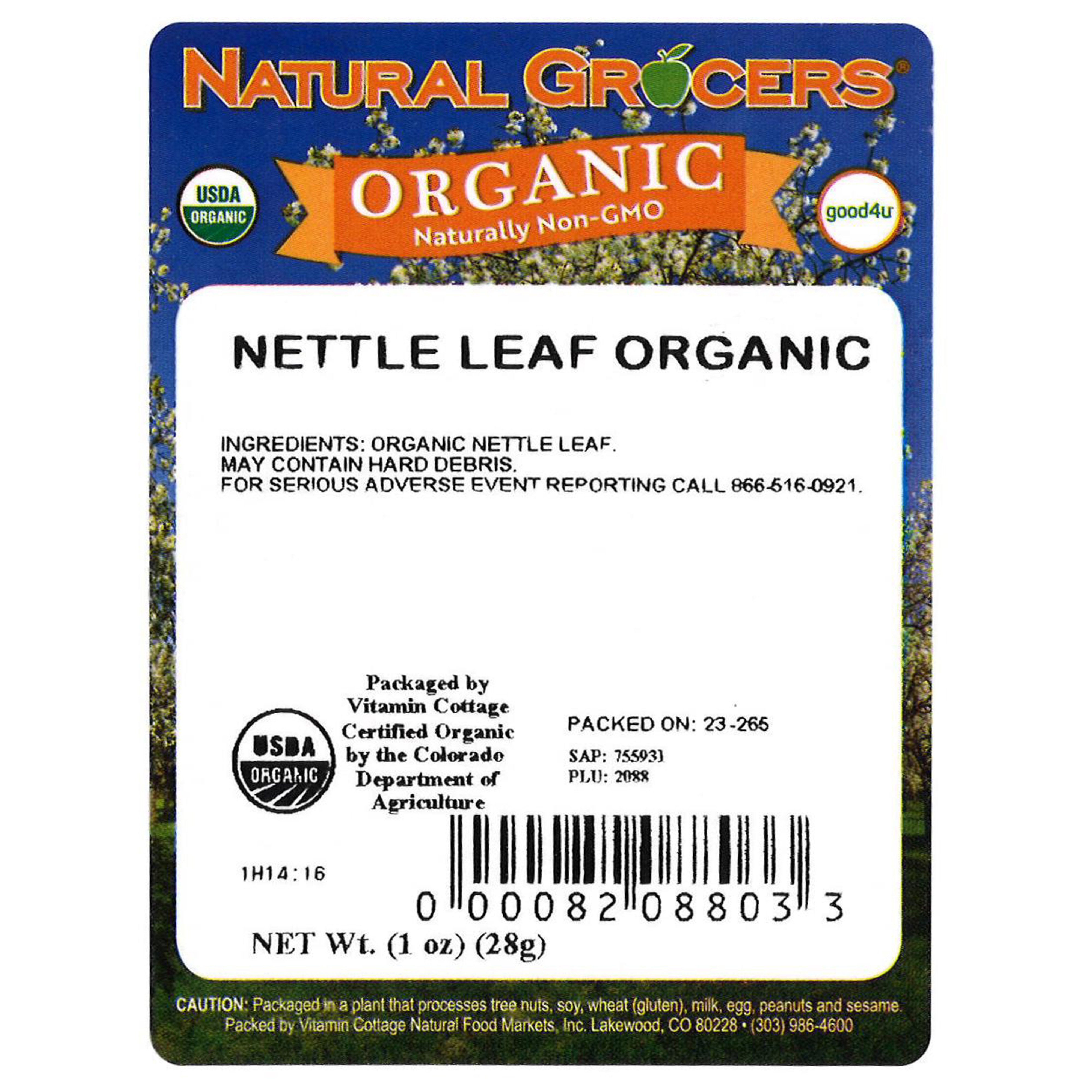 Nettle Leaf Org 1 Oz