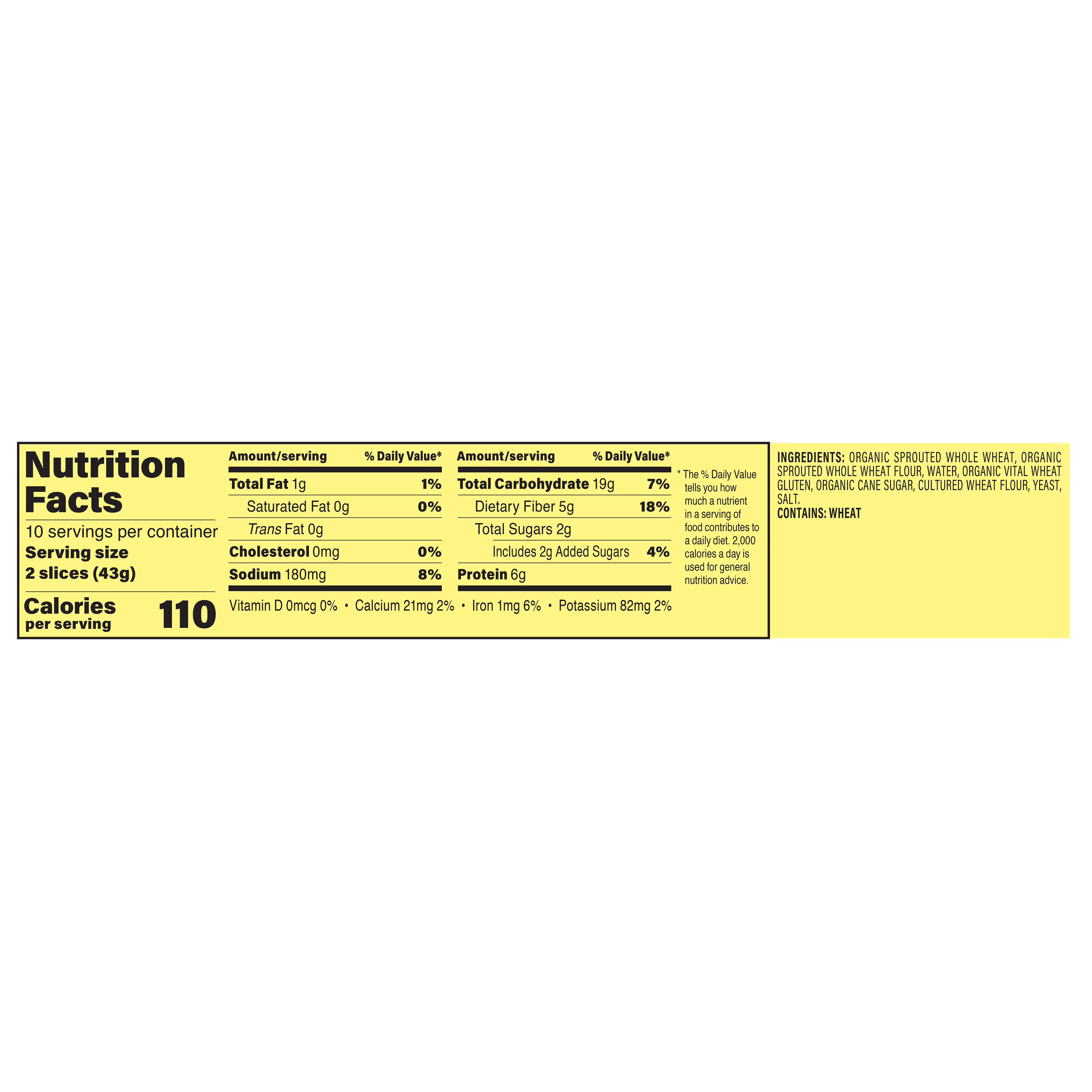 Org Whole Wheat Bread 15 Oz