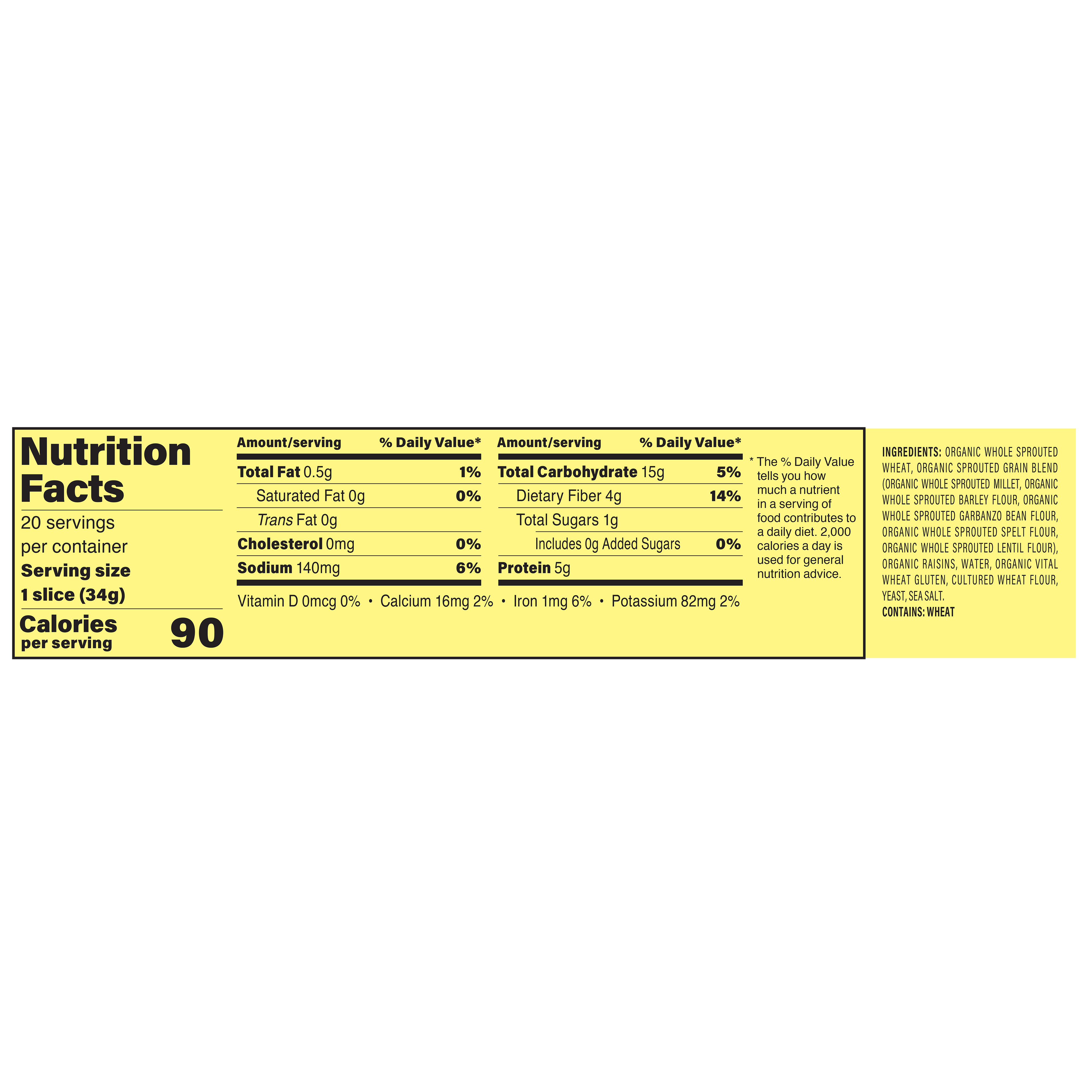 Org Legume Bread 24 Oz