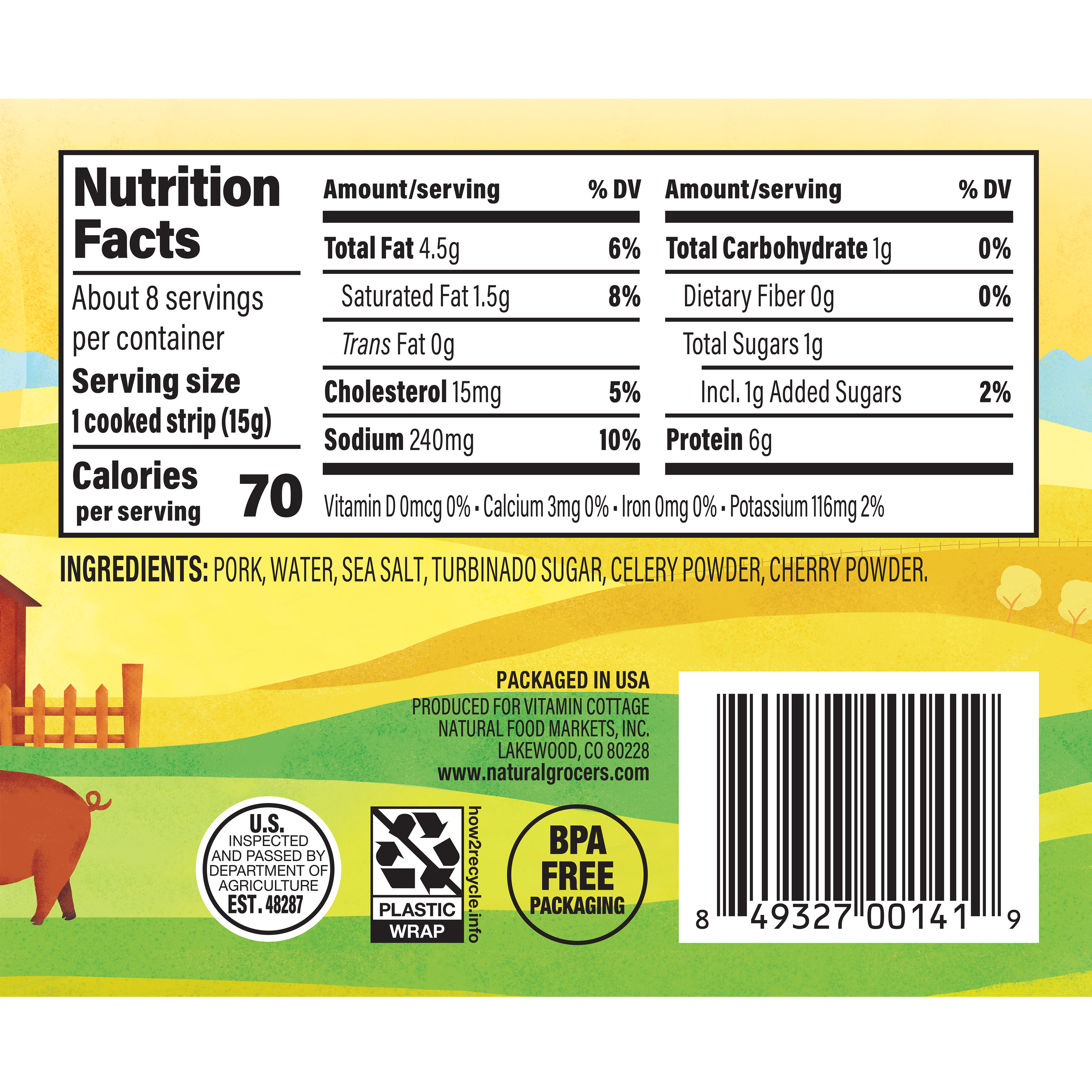 Bp Pork Bacon Hckry Smkd 12 Oz