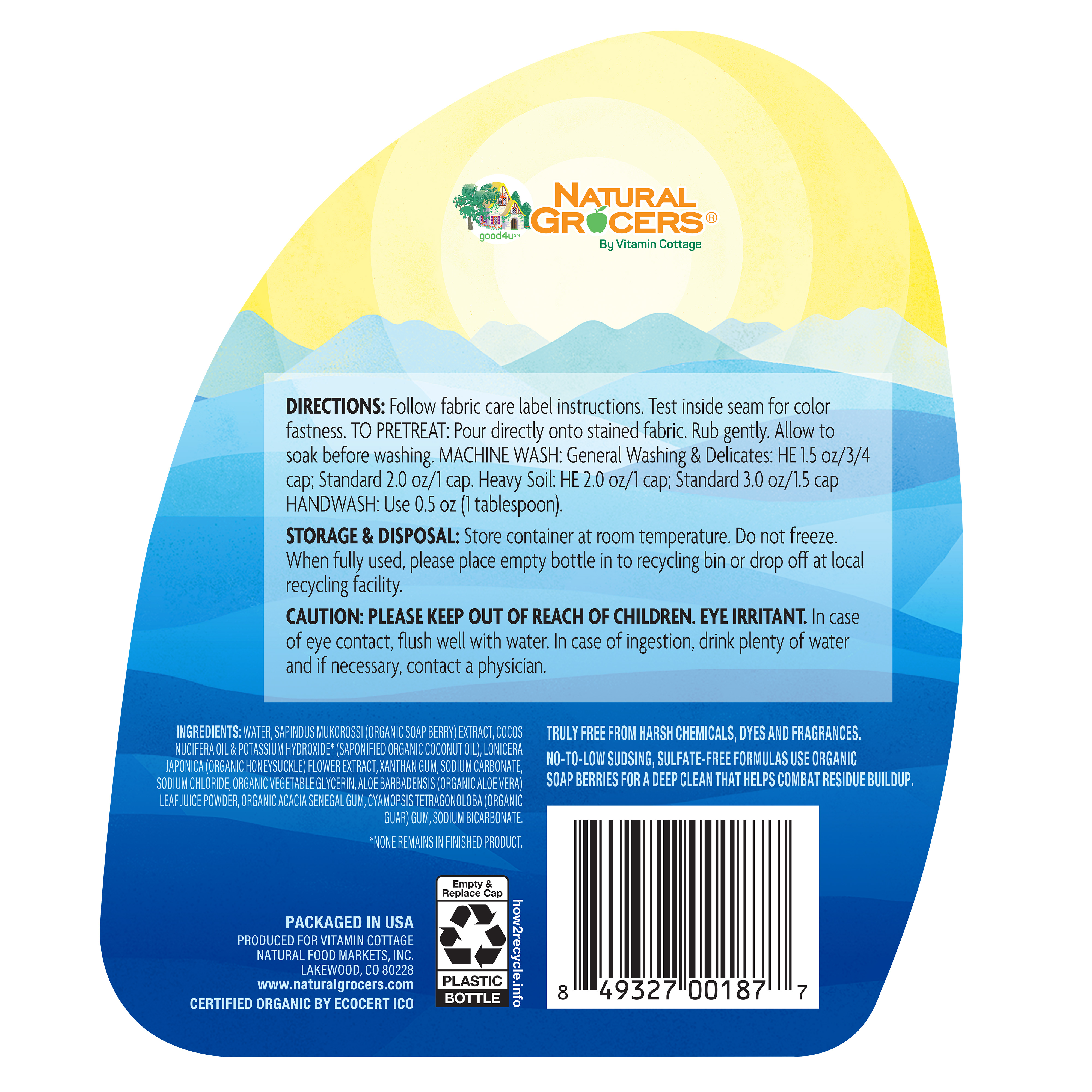 Laundry Det F&c Org 100 Oz