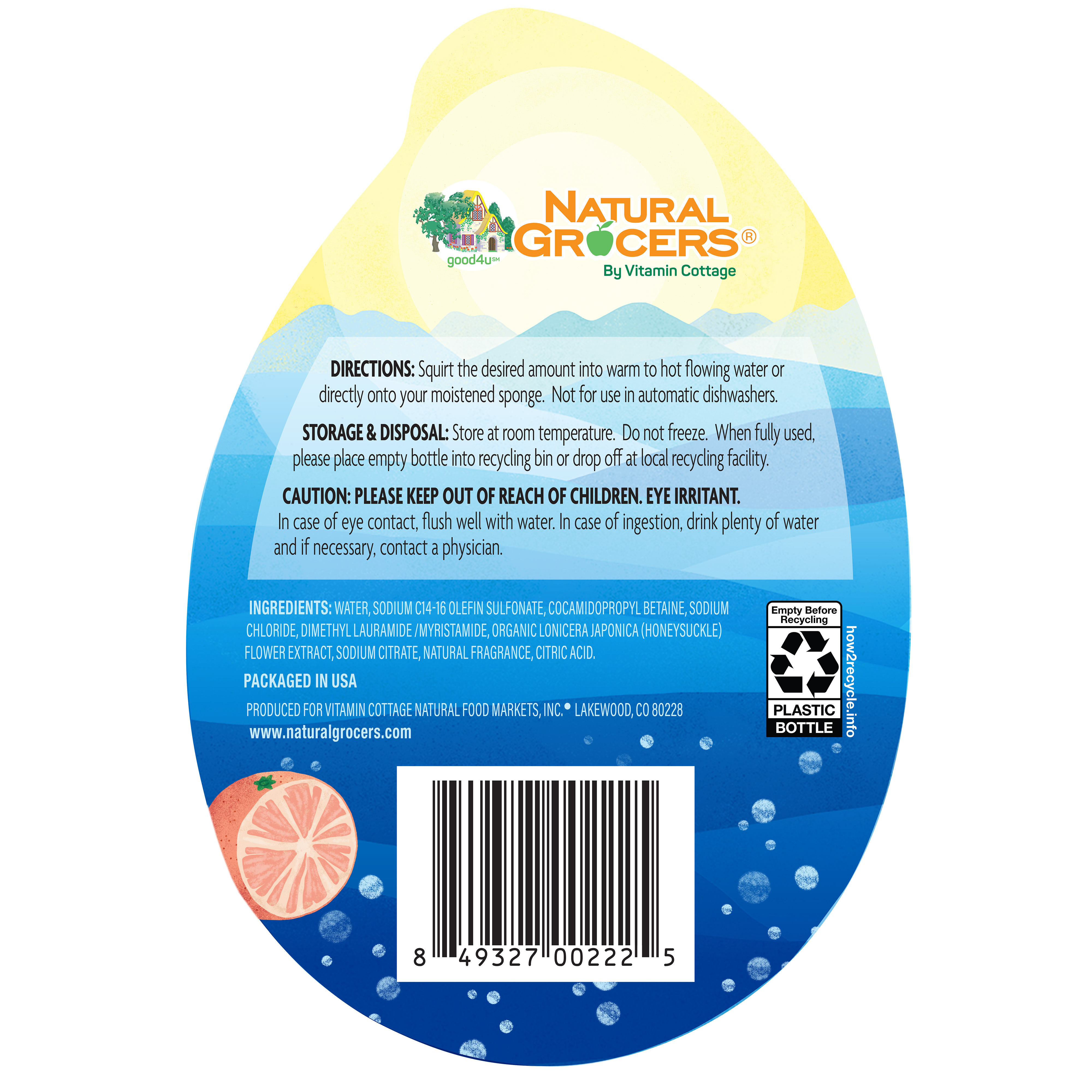 Dish Liquid Grpfrt 24 Oz