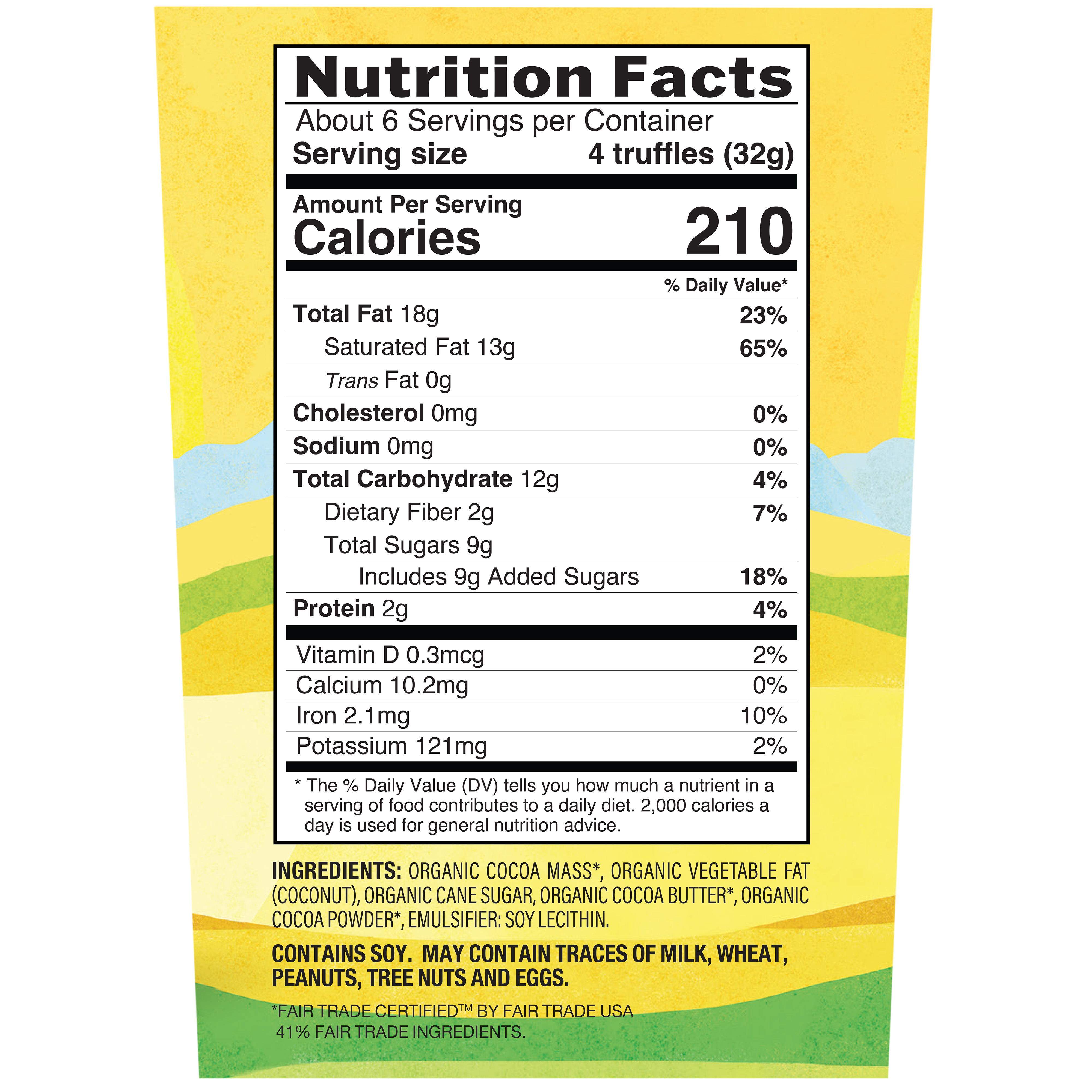 Truffles Chocolate Org 7 Oz