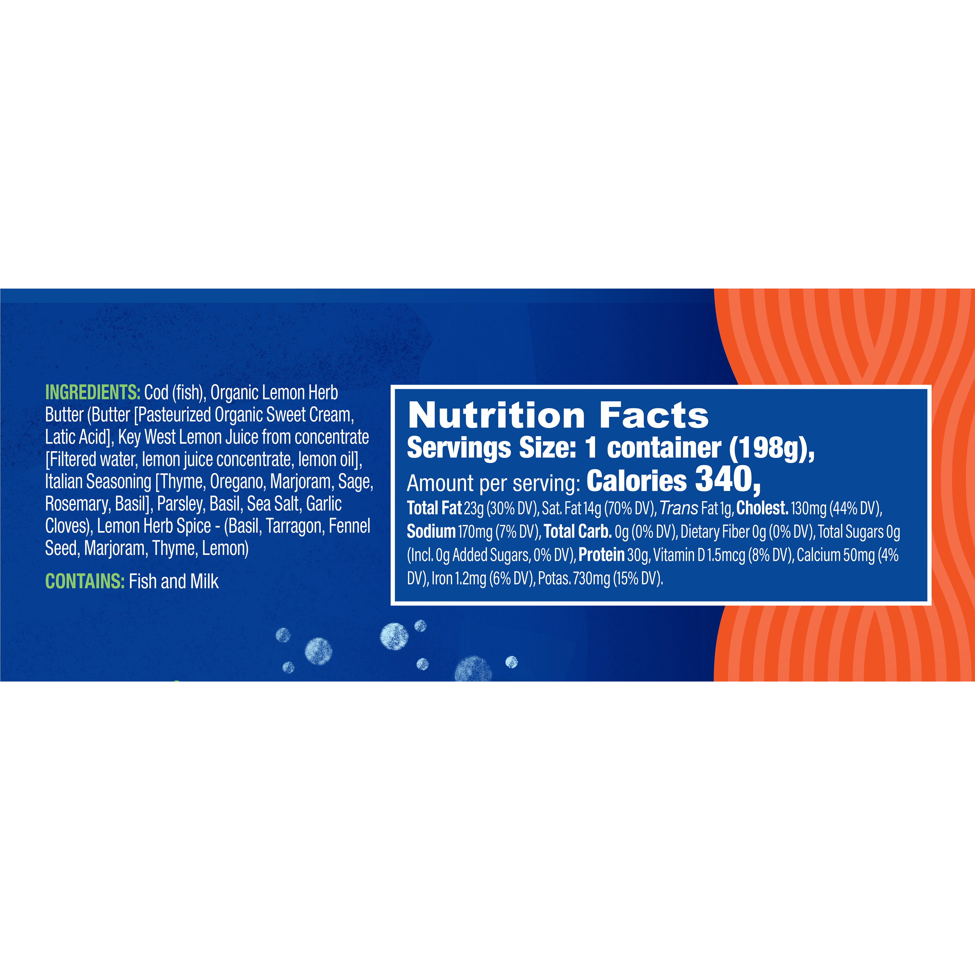 G Cod Fillet Lmn & Herb Org Btr 7oz