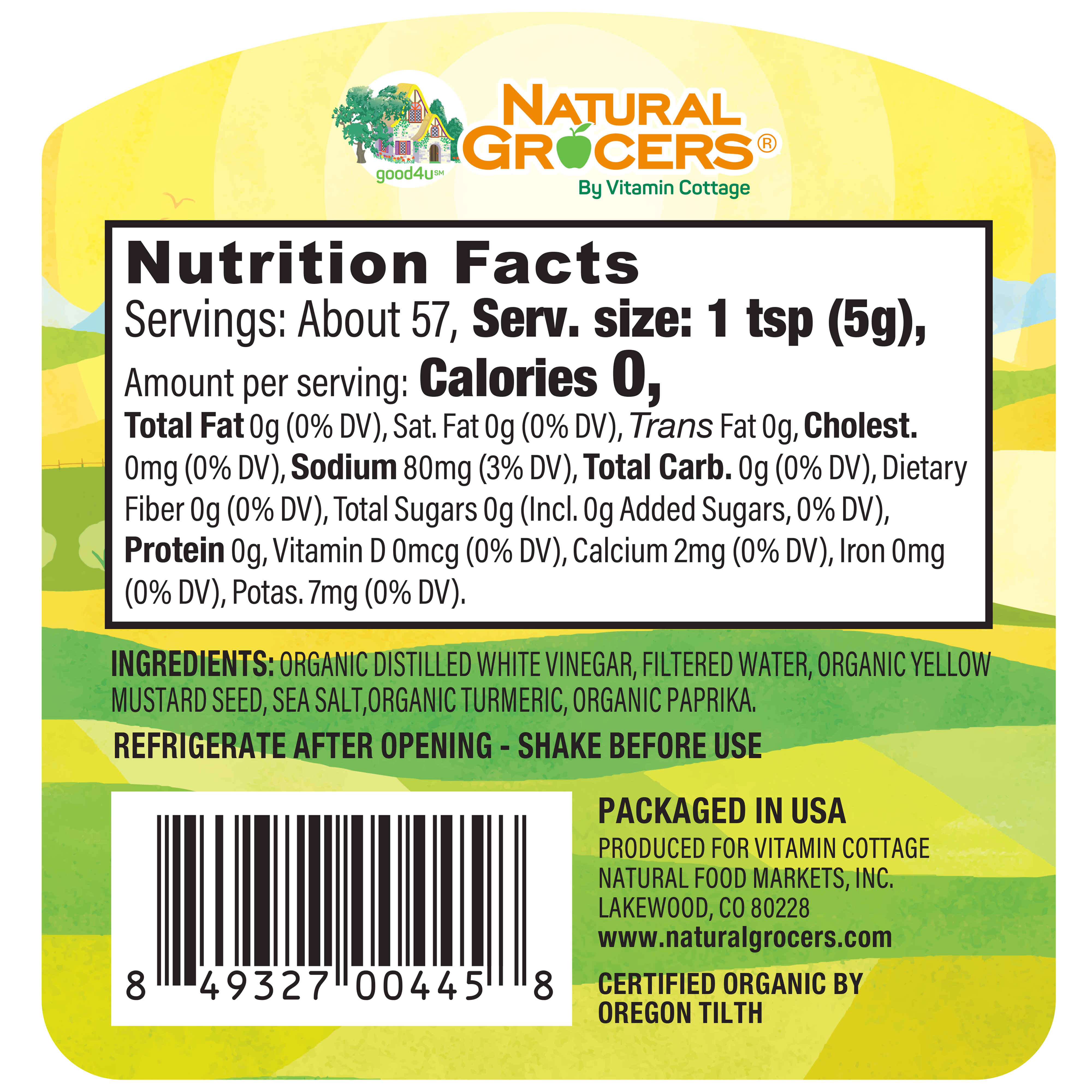 Mustard Yellow Sqz Org 10 Oz