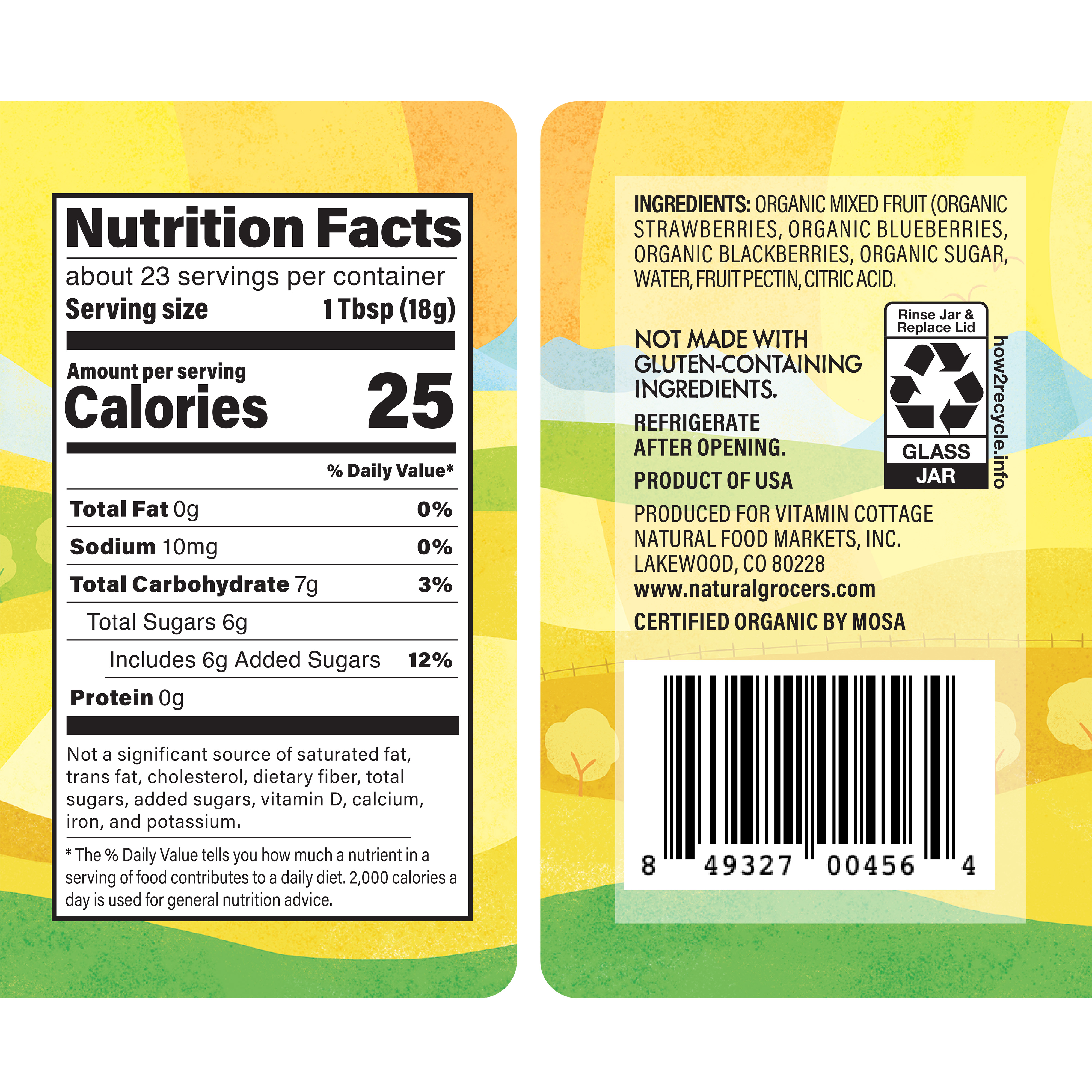 Preserves Triple Berry Org 15.5 Oz