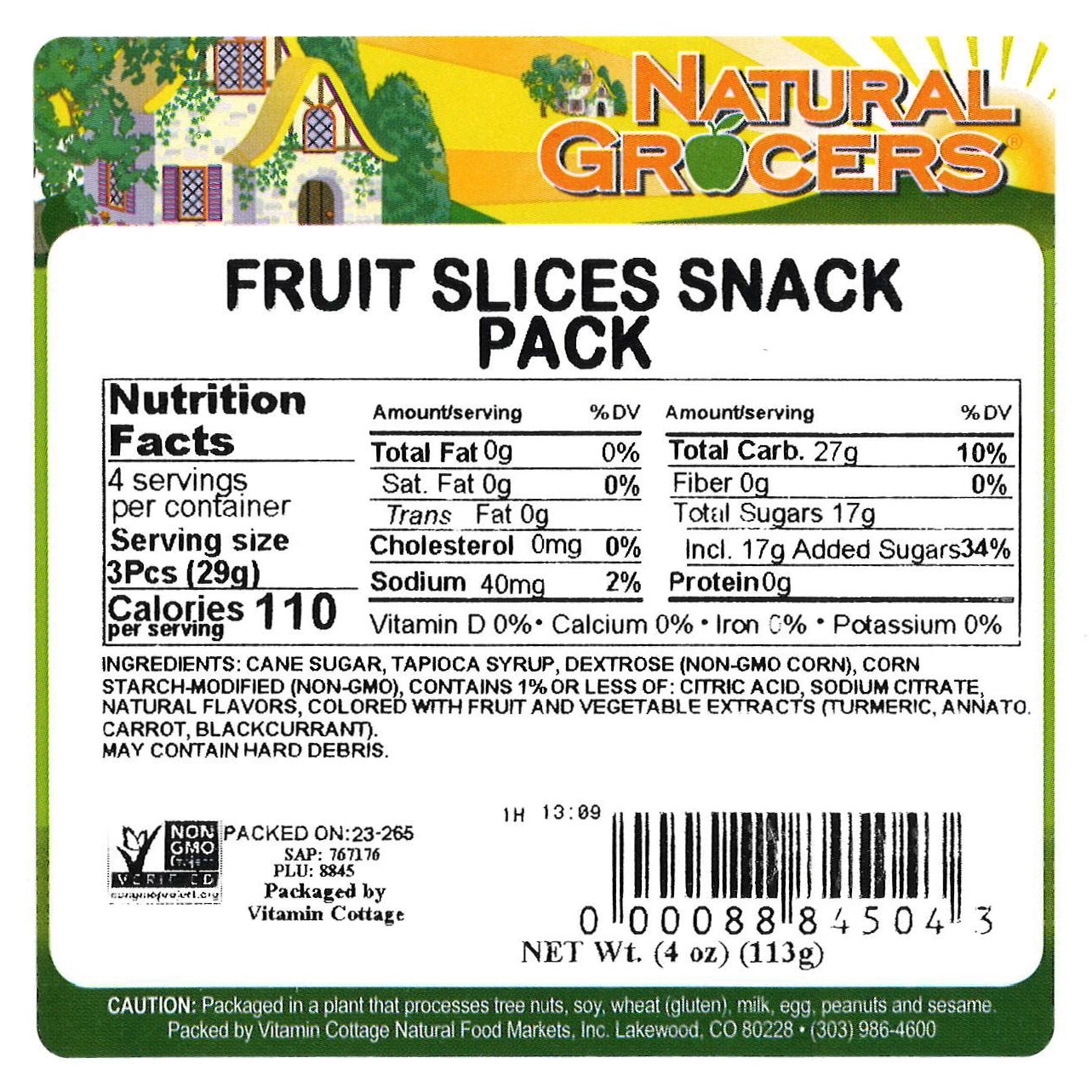 Fruit Slices Non-gmo Snack Pk 4 Oz