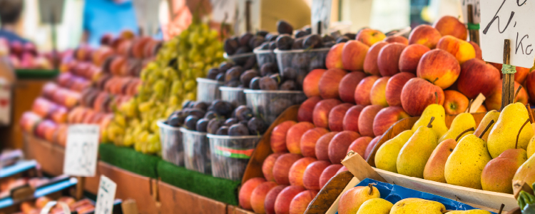 Fruit in produce section