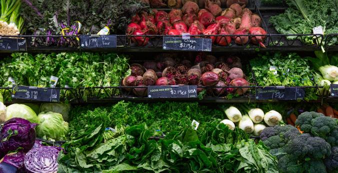 100% Organic Produce Department