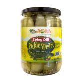Natural Grocers Brand Spicy Dill Pickle Spears 24 OZ