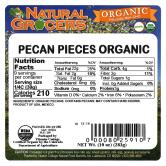 Pecan Pieces Org 10 Oz