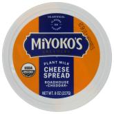 Organic Vegan Roadhouse Cheddar Plant Milk Cheese Spread 8 Oz