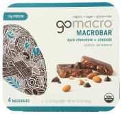 Organic Gluten-free Vegan Dark Chocolate Almonds Protein Macrobars 2.3 Oz