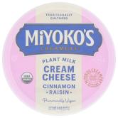 Organic Vegan Cinnamon Raisin Plant Milk Cream Cheese 8 Oz