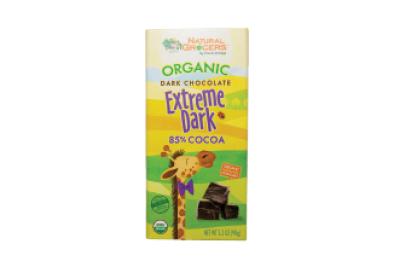 Natural Grocers Brand Organic Extreme Dark Chocolate 3.2 OZ
