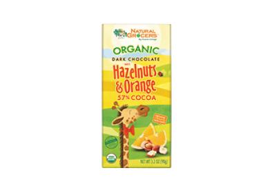 Natural Grocers Brand Organic Dark Chocolate with Hazelnut & Orange 3.2 OZ