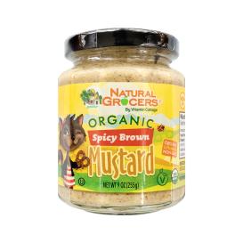 Natural Grocers Brand Organic Spicy Brown Mustard 9 OZ