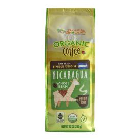 Natural Grocers Brand Organic Nicaragua Coffee Whole Bean 10 Oz