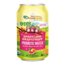 Organic Grapefruit Sparkling Probiotic Water 12 Oz