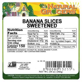 Banana Slices Swtnd Non-gmo 10 Oz