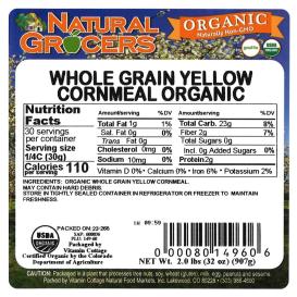 Cornmeal Yellow Org 2 Lb