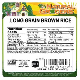 Rice Brown Long 2 Lb