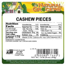 Cashew Pieces Non-gmo 1 Lb