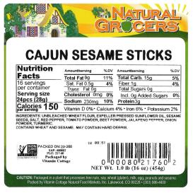 Sticks Sesame Cajun Non-gmo 1 Lb