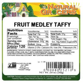 Taffy Fruit Medley Non-gmo 10 Oz