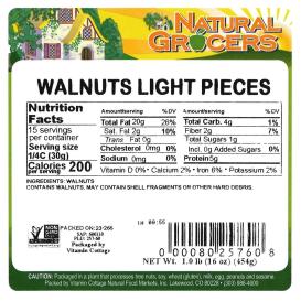 Walnut Light Pieces Non-gmo 1 Lb