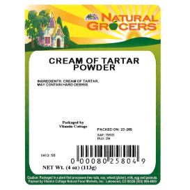 Cream Of Tartar Non-gmo 4 Oz