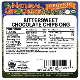 Chips Choc Btrswt Og Fairtrde 10 Oz