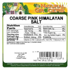 Salt Coarse Pink Himalayan 8 Oz