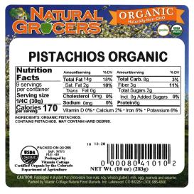 Pistachios Org 10 Oz