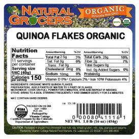 Flakes Quinoa Org 1 Lb