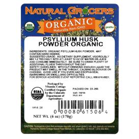 Psyllium Husk Powder Org 6 Oz